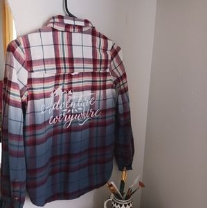 Plaif Flannel botton down shirt- Forever 21